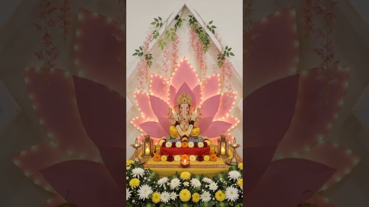 DIY decor Ganesh Chaturthi