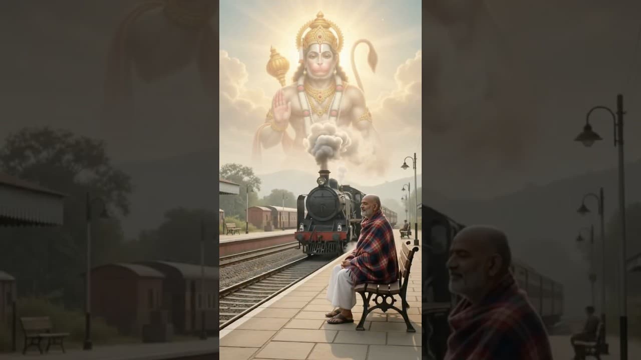 Neem Karoli Baba & Hanuman Ji Stopped a Train! 😱🙏 | Miraculous Story #shorts